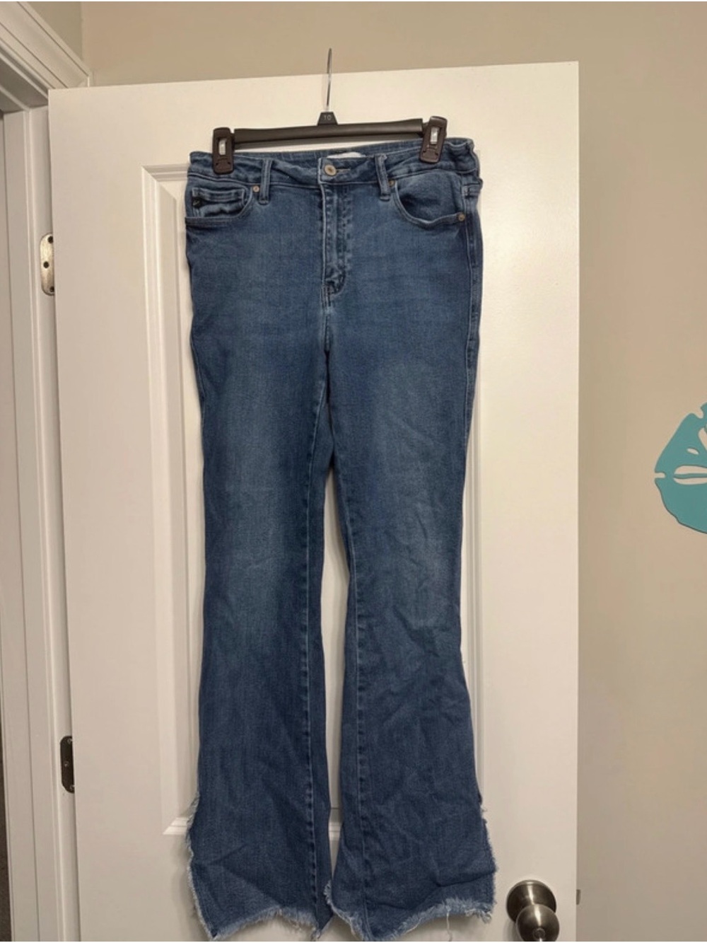 KanCan Medium Blue High-Rise Flare Jeans